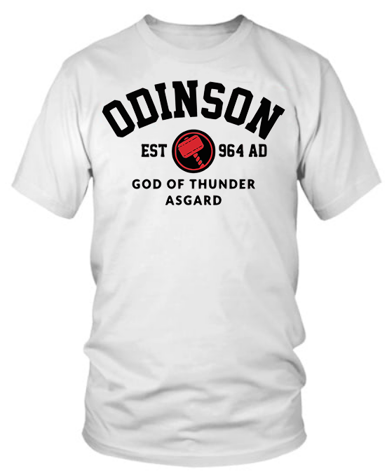 Thor odinson white shirt red